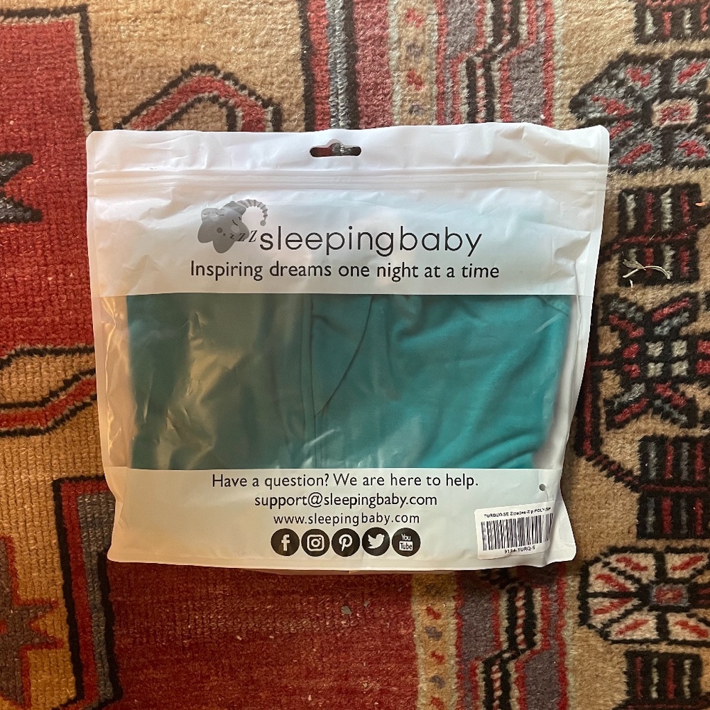 Teal Zipadee-Zip - Sleep Sack - Small - New